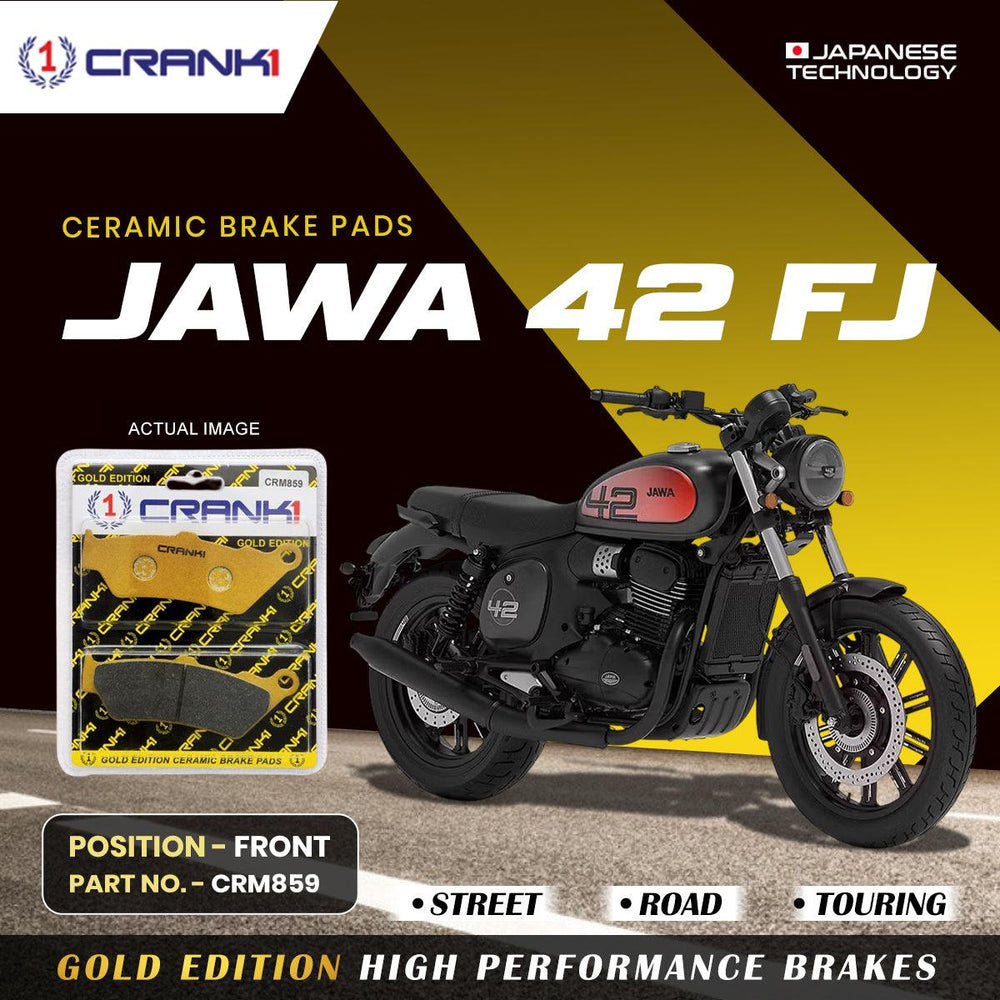 Ceramic Brake Pads For Jawa 42 FJ - Front - CRM859