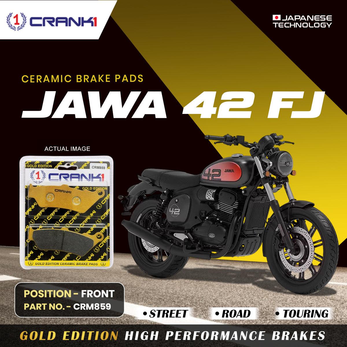 Ceramic Brake Pads For Jawa 42 FJ - Front - CRM859