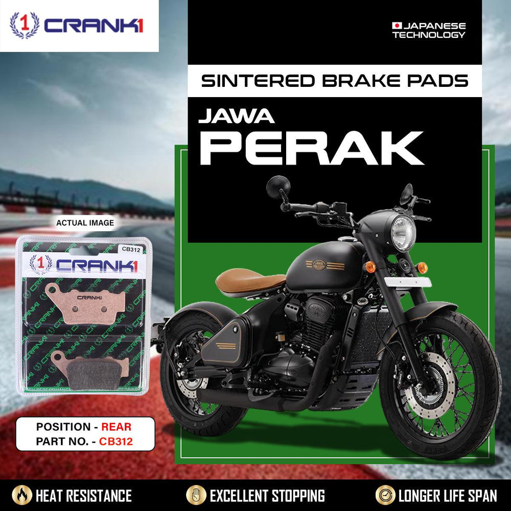 Sintered Brake Pads For Jawa Perak - Rear - CB312