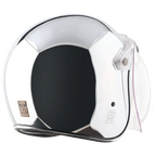 Retro Jet Chrome Helmet