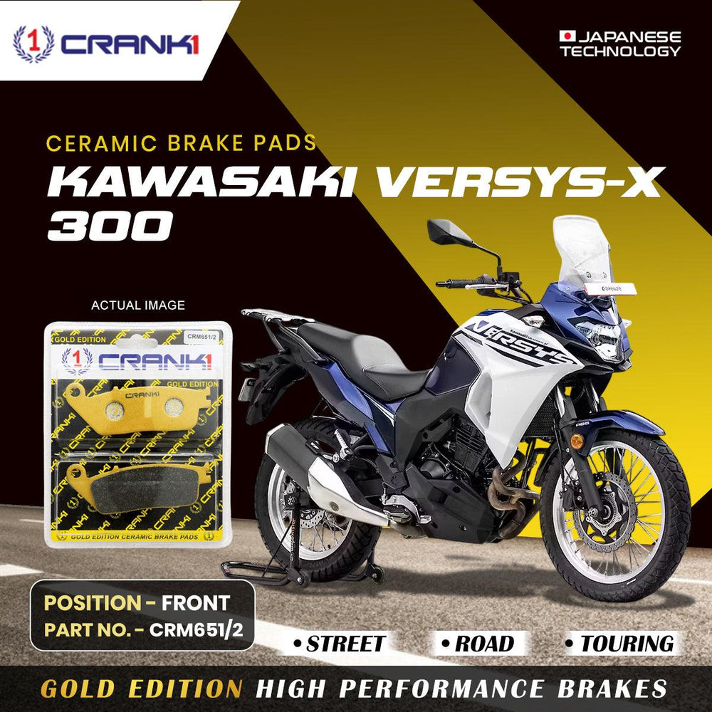 Ceramic Brake Pads For Kawasaki Versys-X 300 - Front - CRM651/2