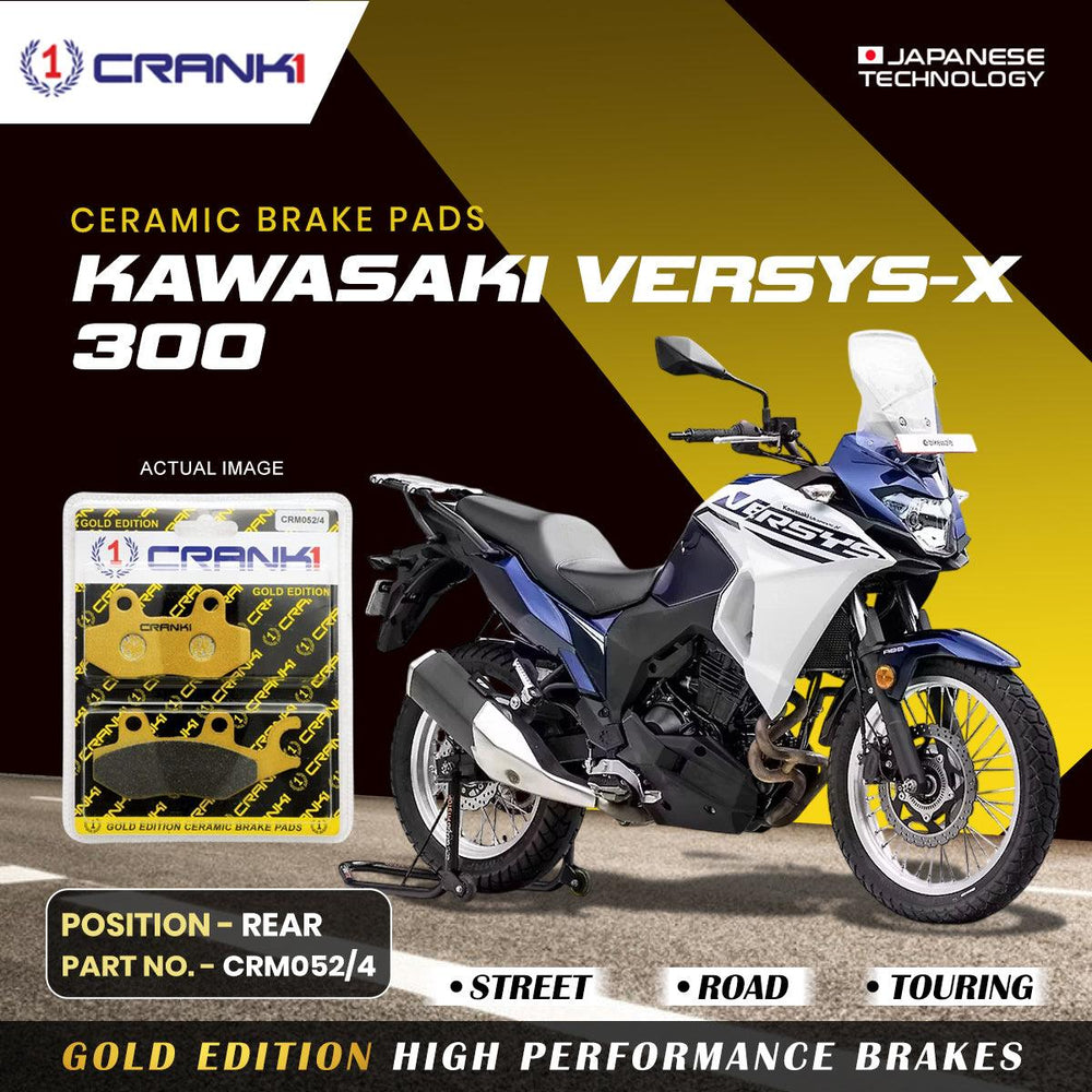Ceramic Brake Pads For Kawasaki Versys-X 300 - Rear - CRM052/4