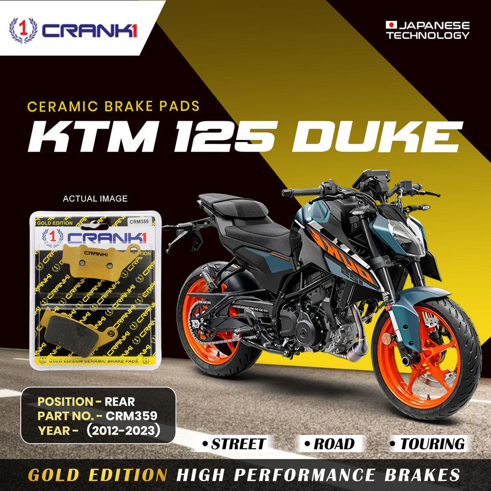 Ceramic Brake Pads For KTM 125 Duke (2012-2023) - Rear - CRM359