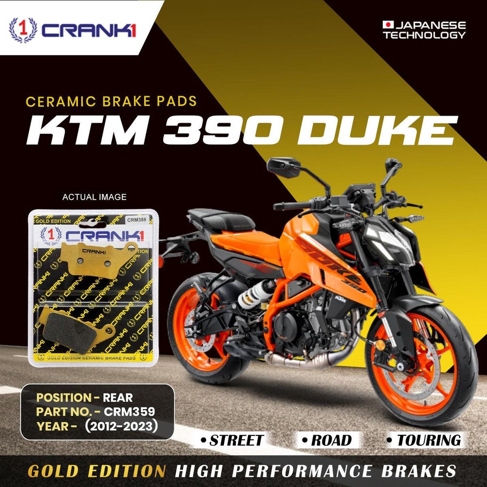 Ceramic Brake Pads For KTM 390 Duke (2012-2023) - Rear - CRM359