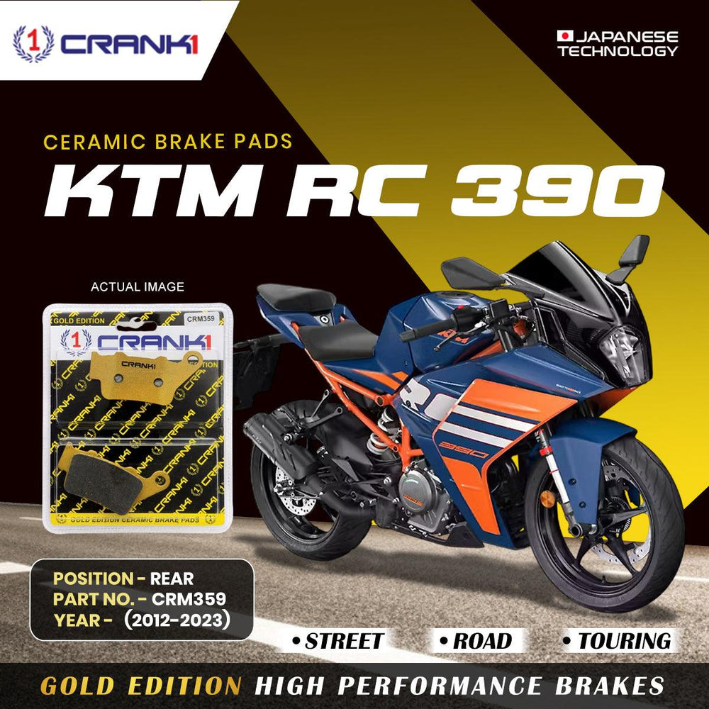 Ceramic Brake Pads For KTM RC 390 (2012-2023) - Rear - CRM359