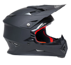 KYT MX Jumpshot Plain Gloss Black Helmet