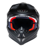 KYT MX Jumpshot Plain Gloss Black Helmet