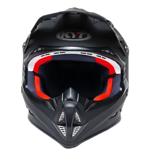KYT MX Jumpshot Plain Gloss Black Helmet