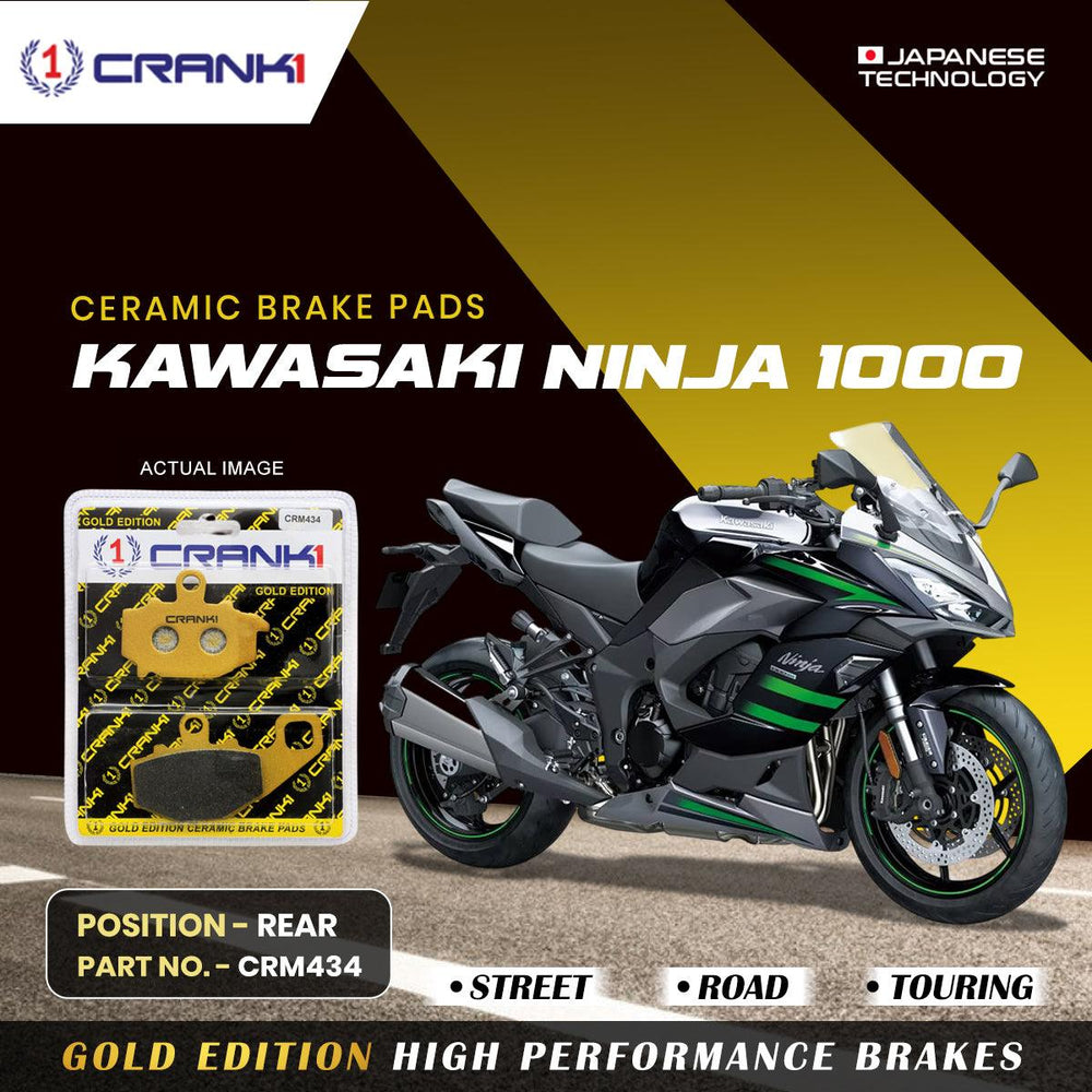 Ceramic Brake Pads For Kawasaki Ninja 1000 - Rear - CRM434
