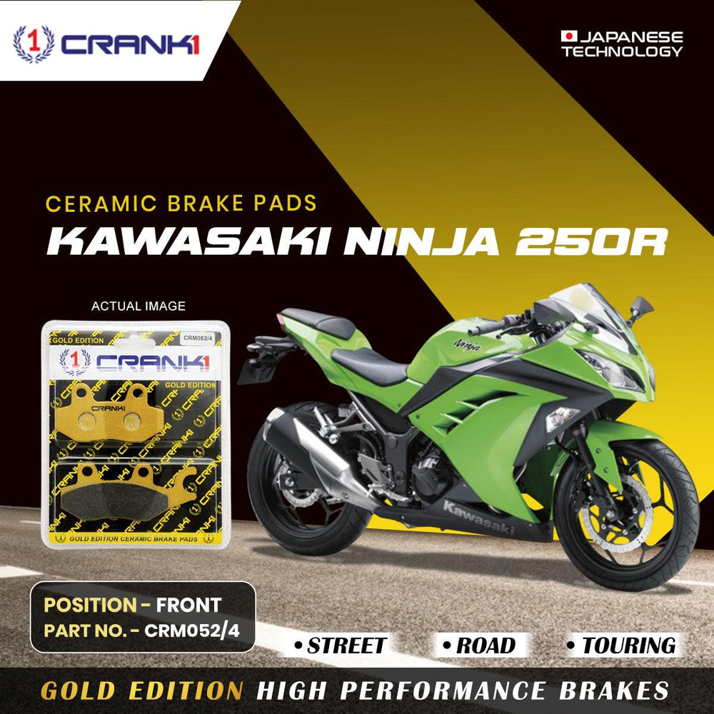 Ceramic Brake Pads For Kawasaki Ninja 250R - Front - CRM052/4