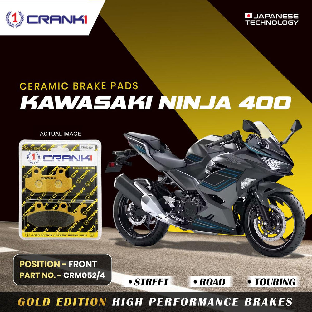 Ceramic Brake Pads For Kawasaki Ninja 400 - Front - CRM052/4