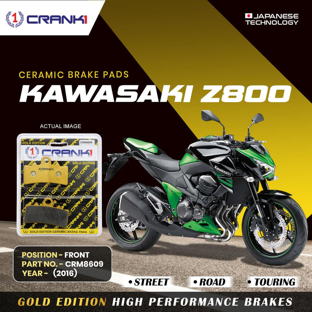 Ceramic Brake Pads For Kawasaki Z800 (2016) - Front - CRM8609 - 2 Sets