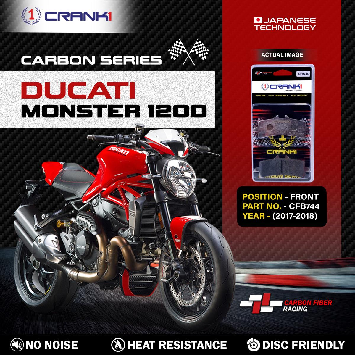 Carbon Brake Pads For Ducati Monster 1200 (2017-2018) - Front - CFB744 - 2 Sets