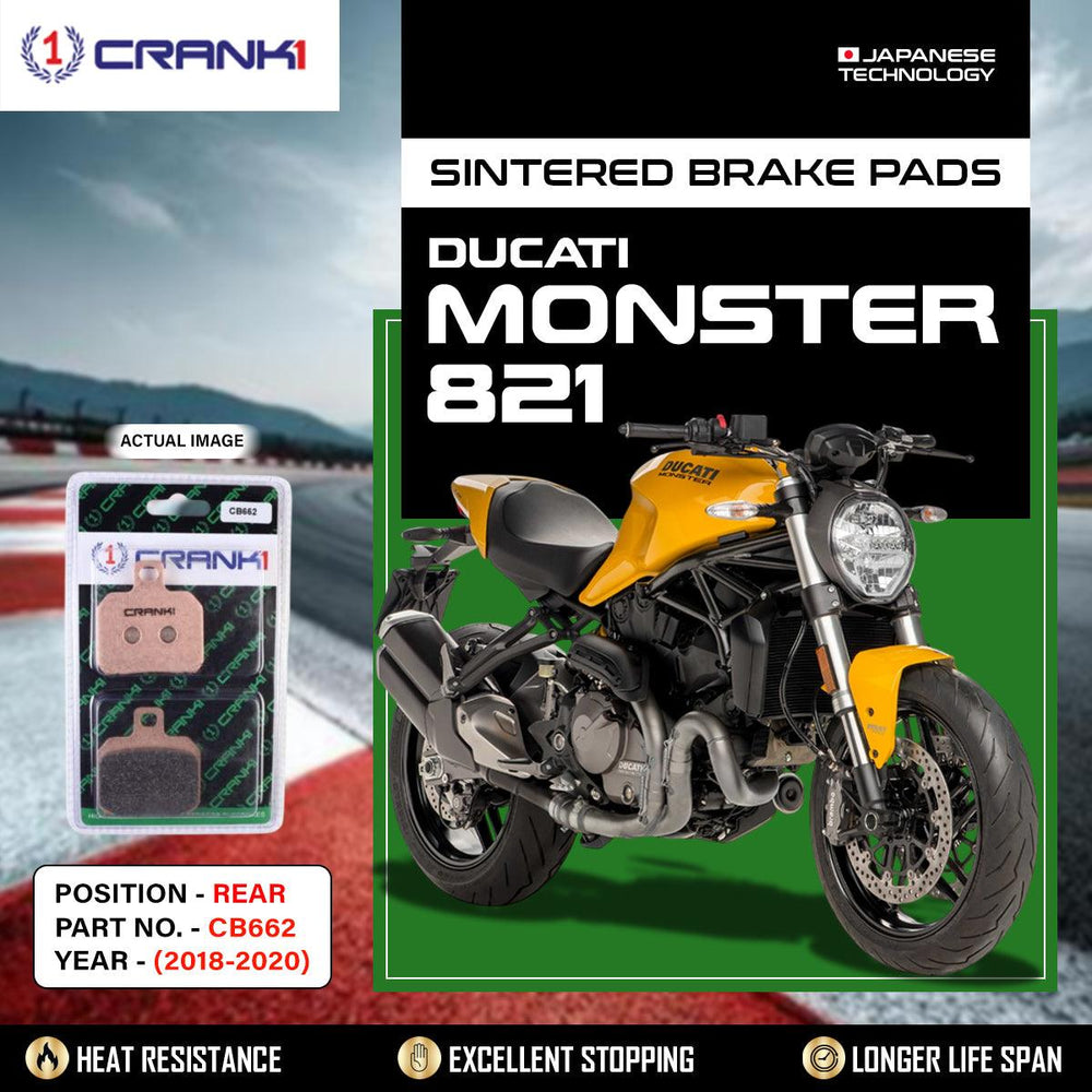 Sintered Brake Pads For Ducati Monster 821 (2018-2020) - Rear - CB662