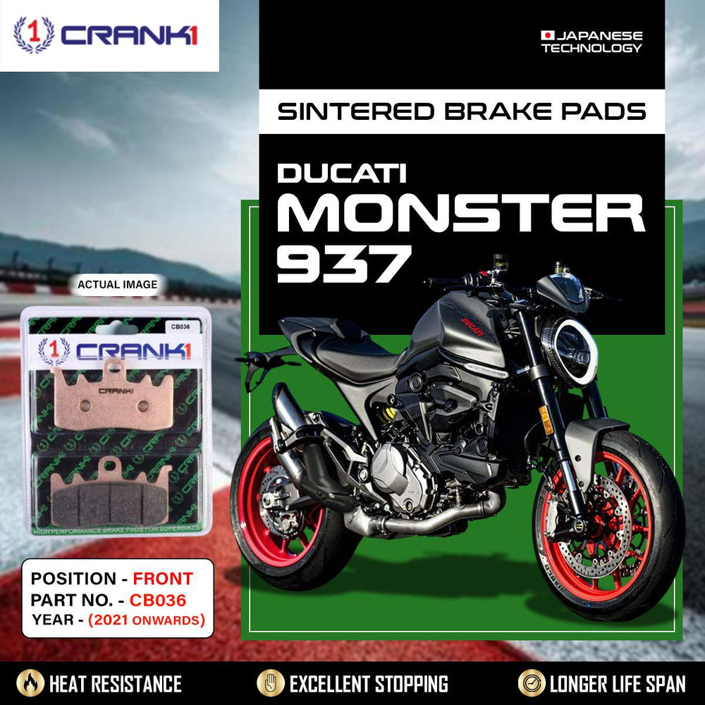 Sintered Brake Pads For Ducati Monster 937 (2021 Onwards) - Front - CB036 - 2 Sets