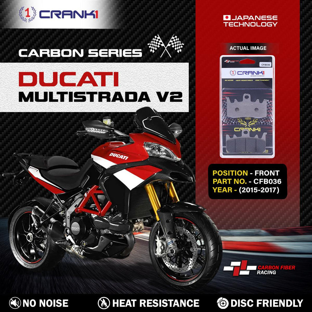 Carbon Brake Pads For Ducati Multistrada V2 (2015-2017) - Front - CFB036 - 2 Sets