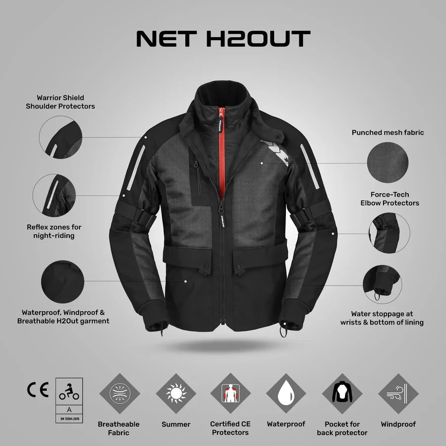 Spidi Net H2Out Jacket (BLACK)