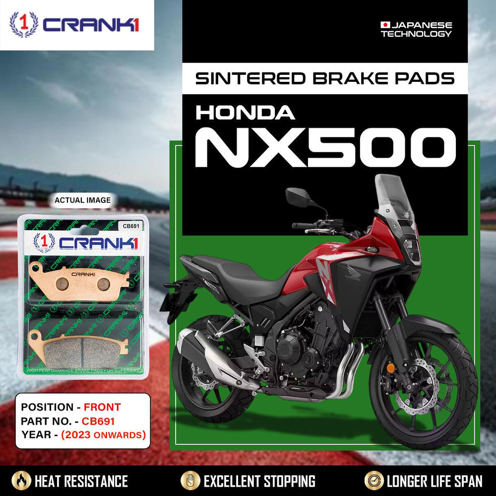 Sintered Brake Pads For Honda NX500 (2023 Onwards) - Front - CB691