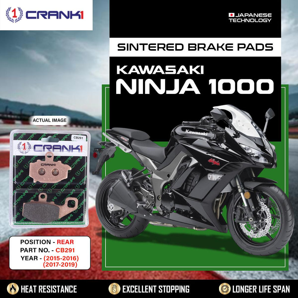 Sintered Brake Pads For Kawasaki Ninja 1000 (2015-2016) (2017-2019) - Rear - CB291