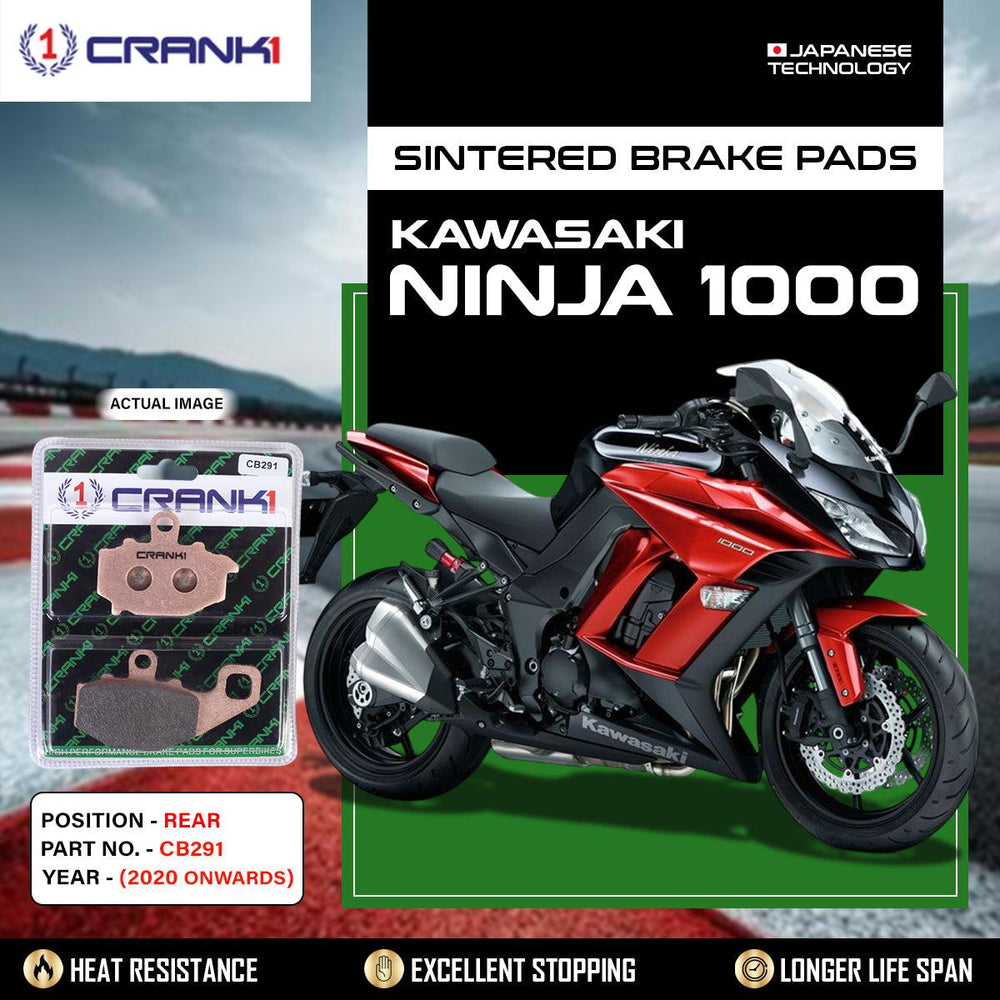 Sintered Brake Pads For Kawasaki Ninja 1000 (2020 Onwards) - Rear - CB291