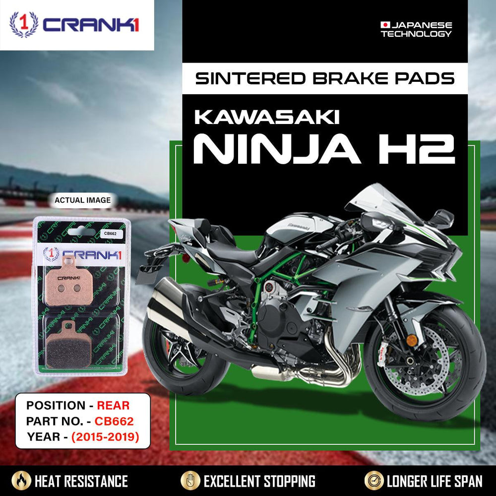 Sintered Brake Pads For Kawasaki Ninja H2 (2015-2019) - Rear - CB662