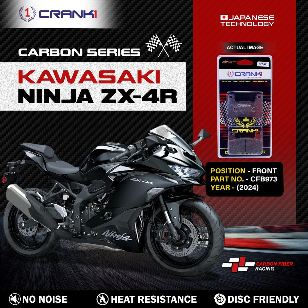 Carbon Brake Pads For Kawasaki Ninja ZX-4R (2024) - Front - CFB973 - 2 Sets