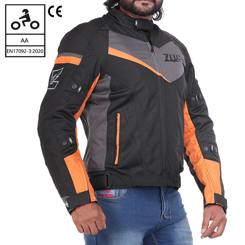 ZEUS OCTANE JACKET BLACK ORANGE