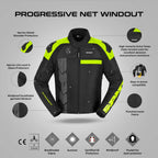 Spidi Progressive Net Windout Jacket - (BLACK/YELLOW)