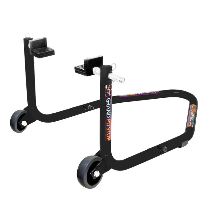 Dismantlable Rear Paddock Without Skate Wheels (upto 185 kg) - Black