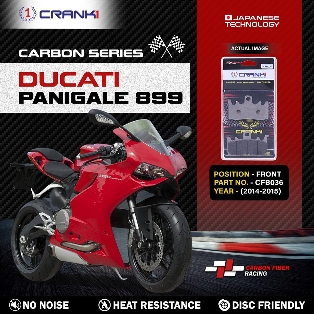 Carbon Brake Pads For Ducati Panigale 899 (2014-2015) - Front - CFB036 - 2 Sets