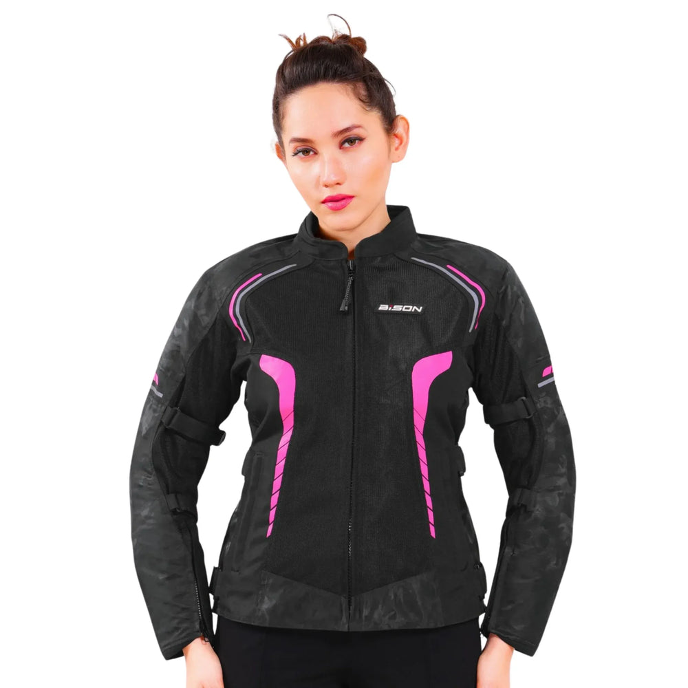 PHOENIX WOMEN’S RIDING JACKET- HI-VIZ PINK