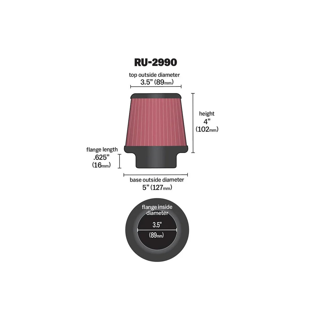 K&N Universal Air Filter (RU-2990)