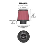 K&N Universal Bike Air Filter Round Straight (RU-0200)