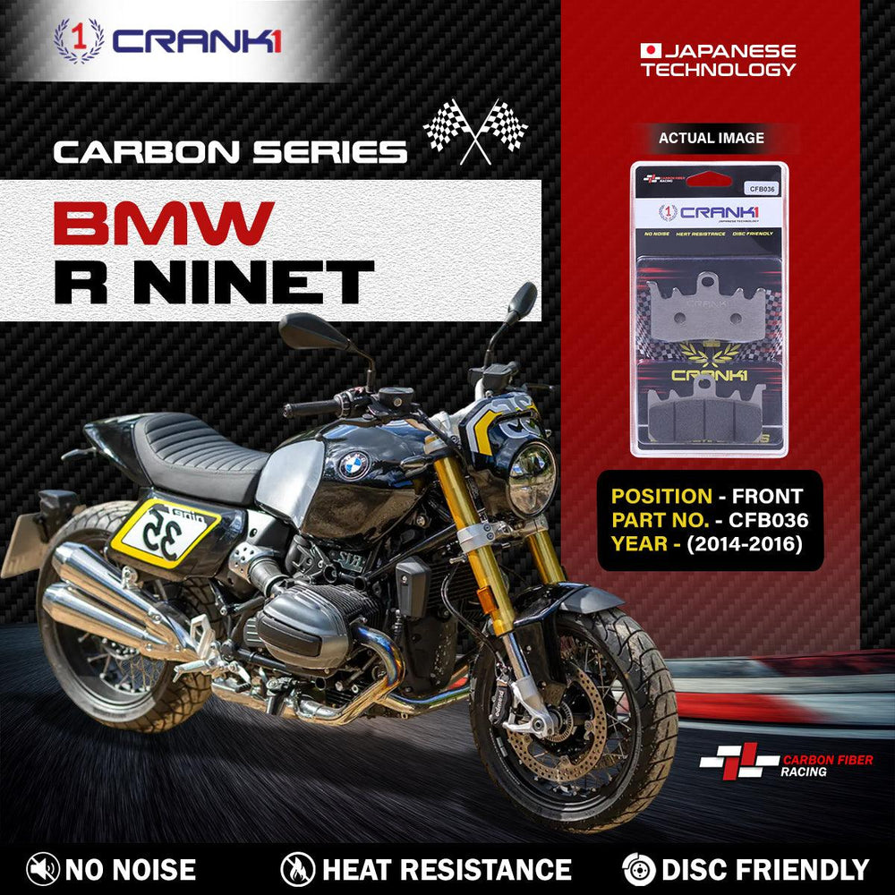 Carbon Brake Pads For BMW R nineT (2014-2016) - Front - CFB036 - 2 Sets