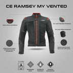 Acerbis Ramsey My Vented Jacket - Black/Red
