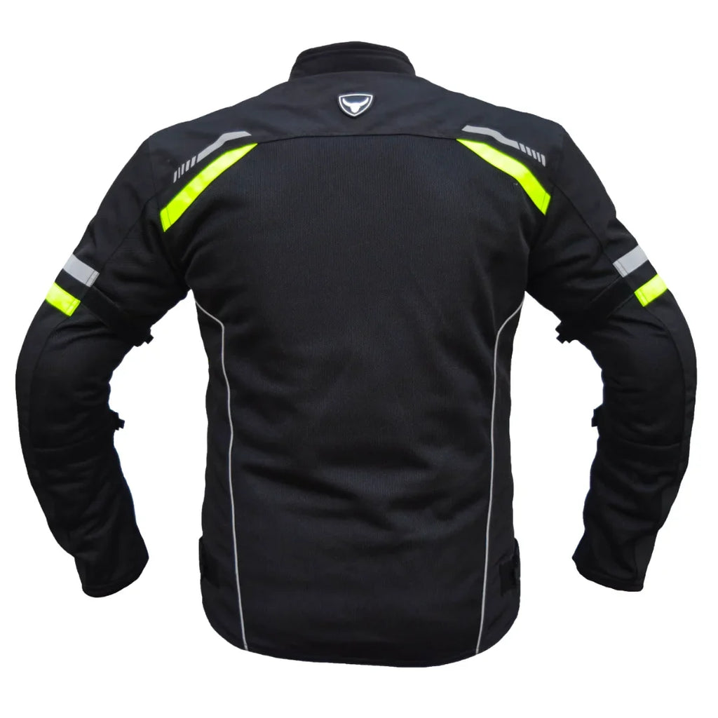 BISON RAPTOR V.2 – BLACK HI-VIZ GREEN JACKET