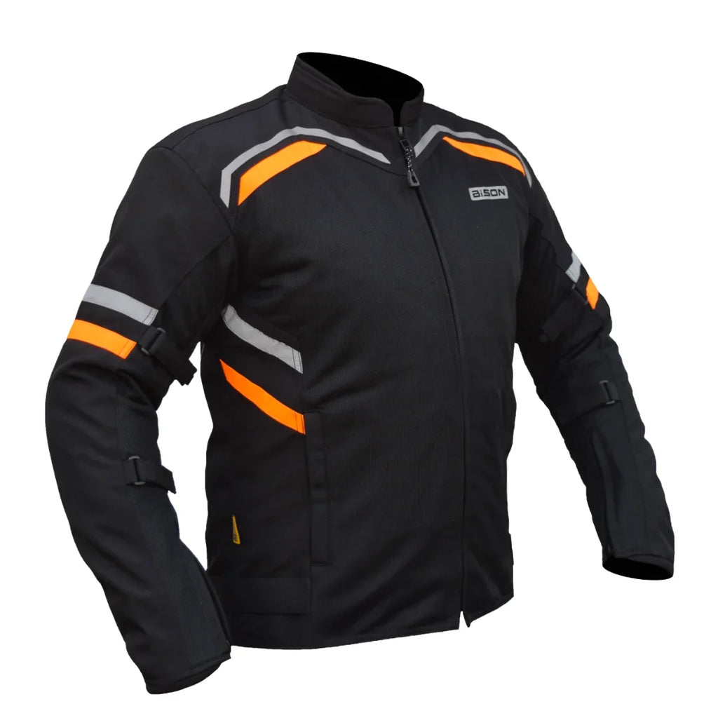 BISON RAPTOR V.2 – BLACK HI VIZ ORANGE JACKET