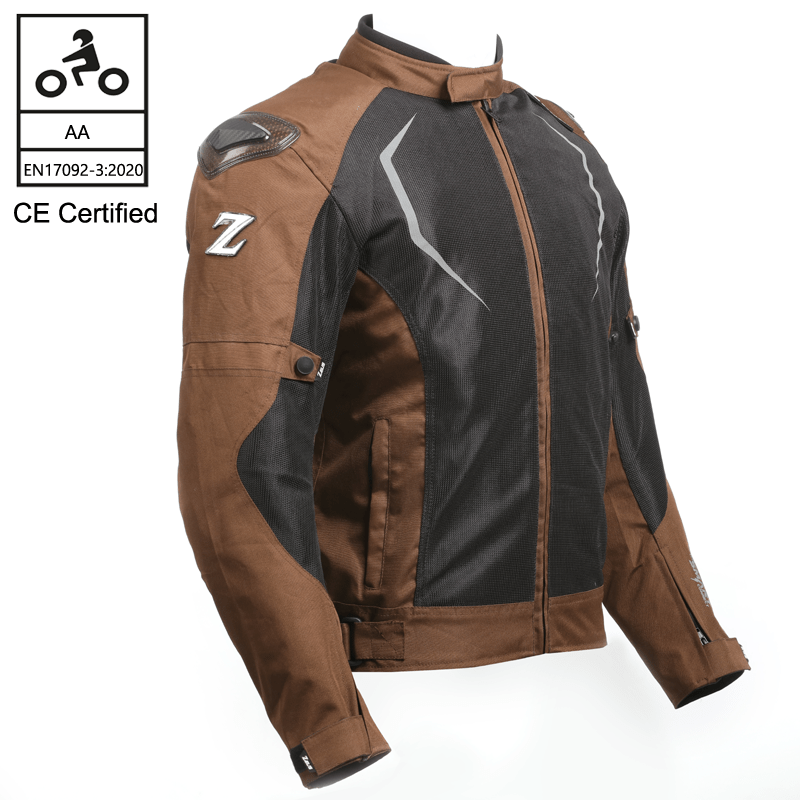 ZUES RAPTOR5 RIDING JACKET OLIVE BROWN