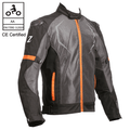 ZUES RAPTOR5 RIDING JACKET GREY ORANGE