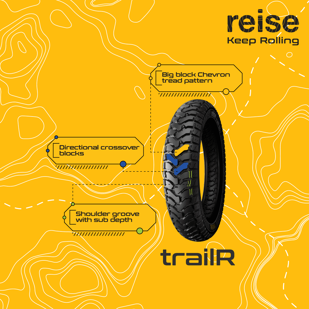 trailR 50-01  100/90-19 57P Front Tubeless Tyre