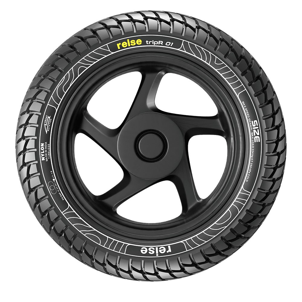 tripR 01  90/90-12 54J Front/Rear Tubeless Tyre