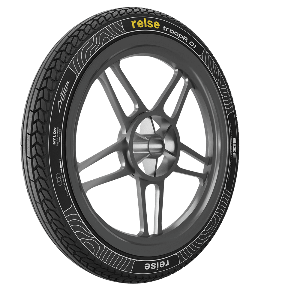 troopR 01  90/90-19 52P Front Tubeless Tyre