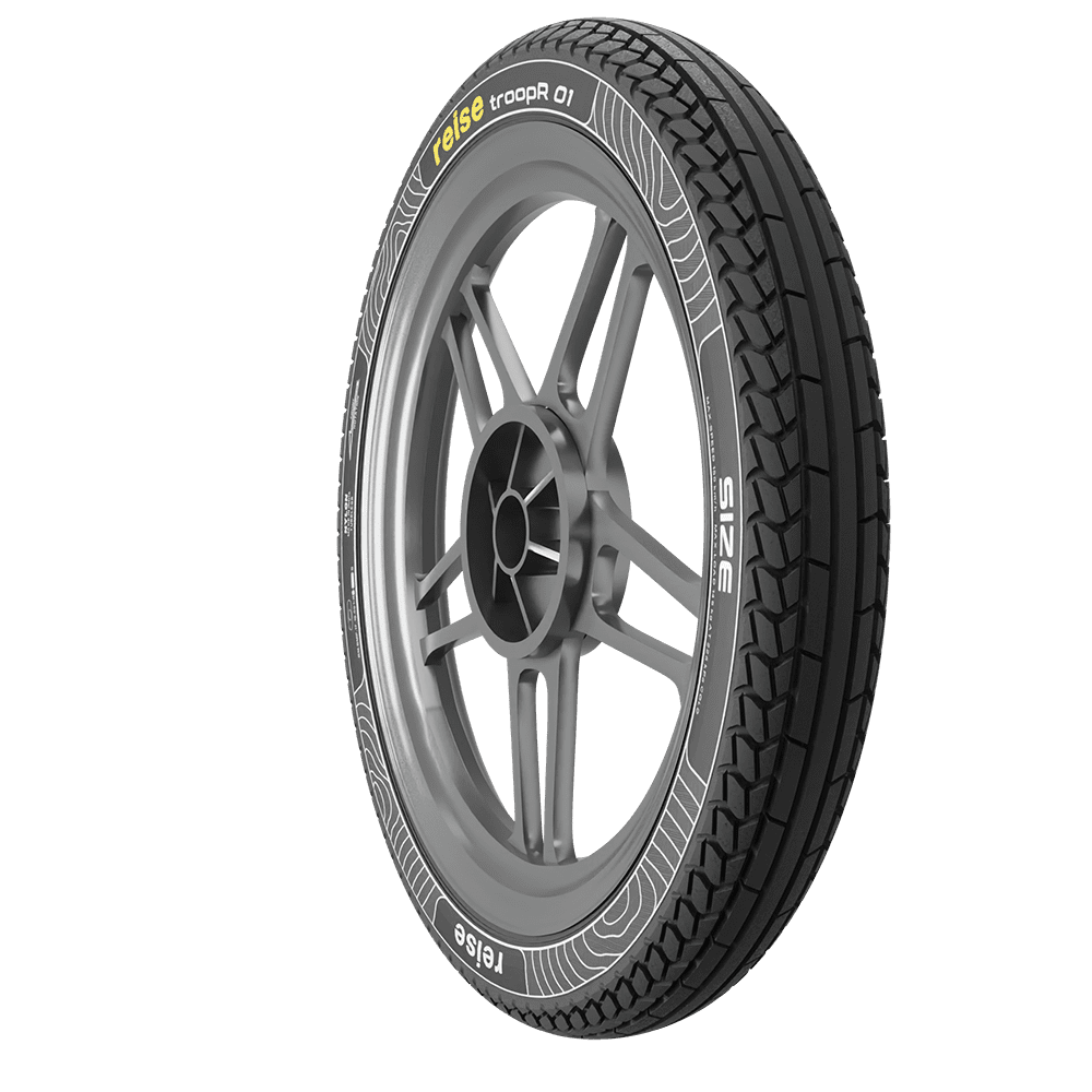 troopR 01  90/90-19 52P Front Tubeless Tyre