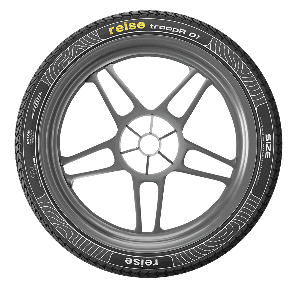troopR 01  90/90-19 52P Front Tubeless Tyre