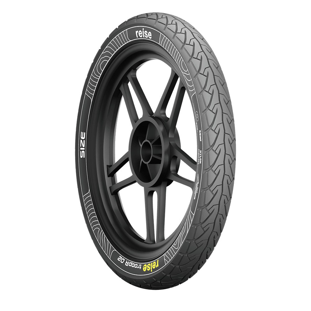 troopR 02  80/100-18 47P Front Tubeless Tyre