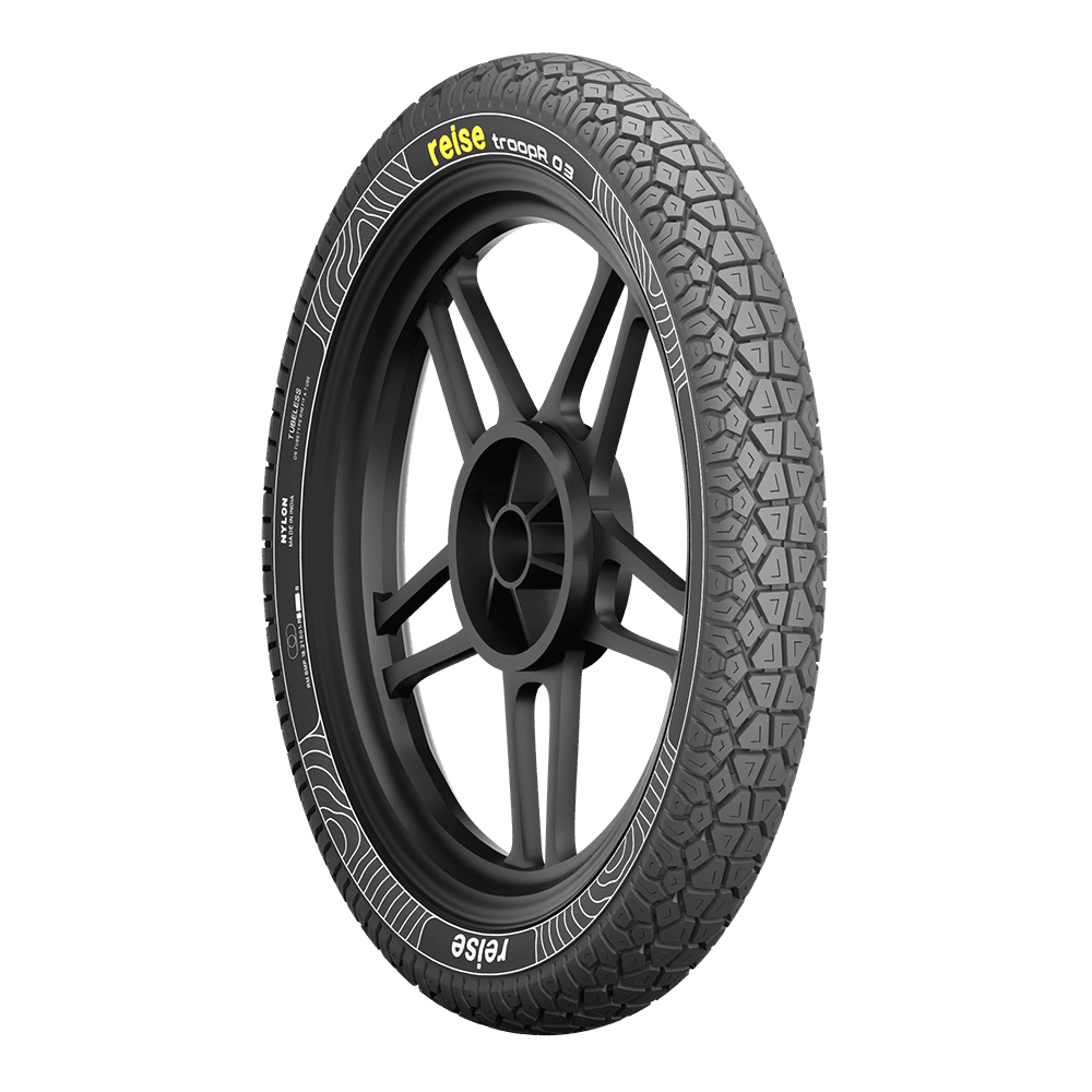 troopR 03  80/100-18 54P Rear Tubeless Tyre