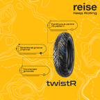 twistR EV 110/70-12 47P EV01 Front/Rear Tubeless Tyre