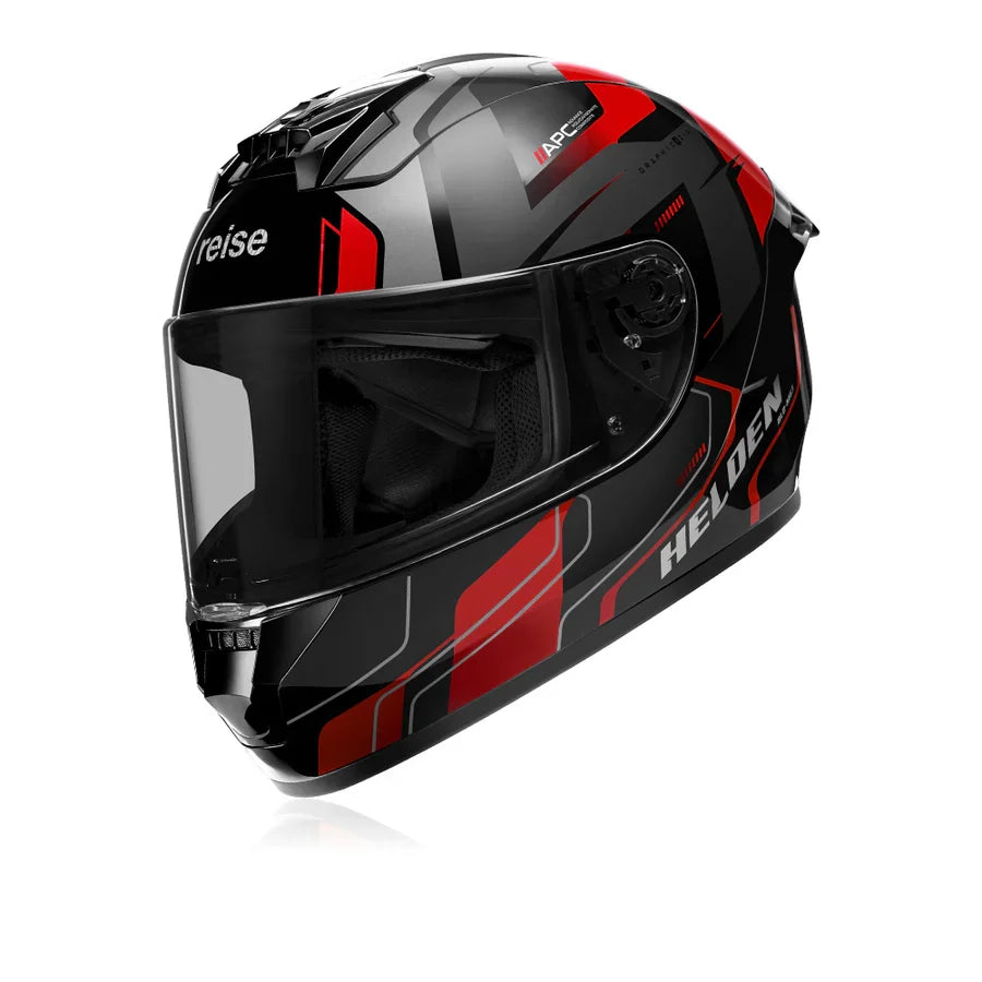REISE Helden Helmet - Red / Black Gloss