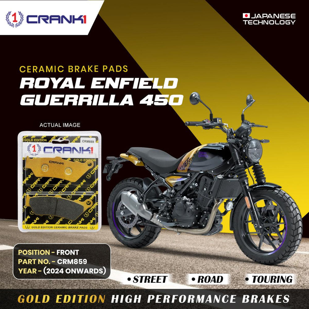Ceramic Brake Pads For Royal Enfield Guerrilla 450 (2024 Onwards) - Front - CRM859