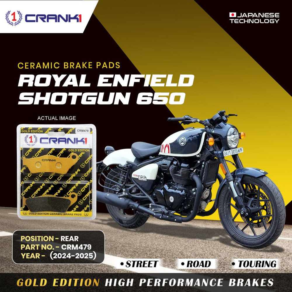 Ceramic Brake Pads For Royal Enfield Shotgun 650 (2024-2025) - Rear - CRM479